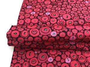 Patchwork stof - Kaffe Fassett button mosaic, intens fuchsia